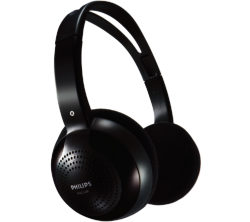 Philips SHC1300/10 Wireless Headphones - Black